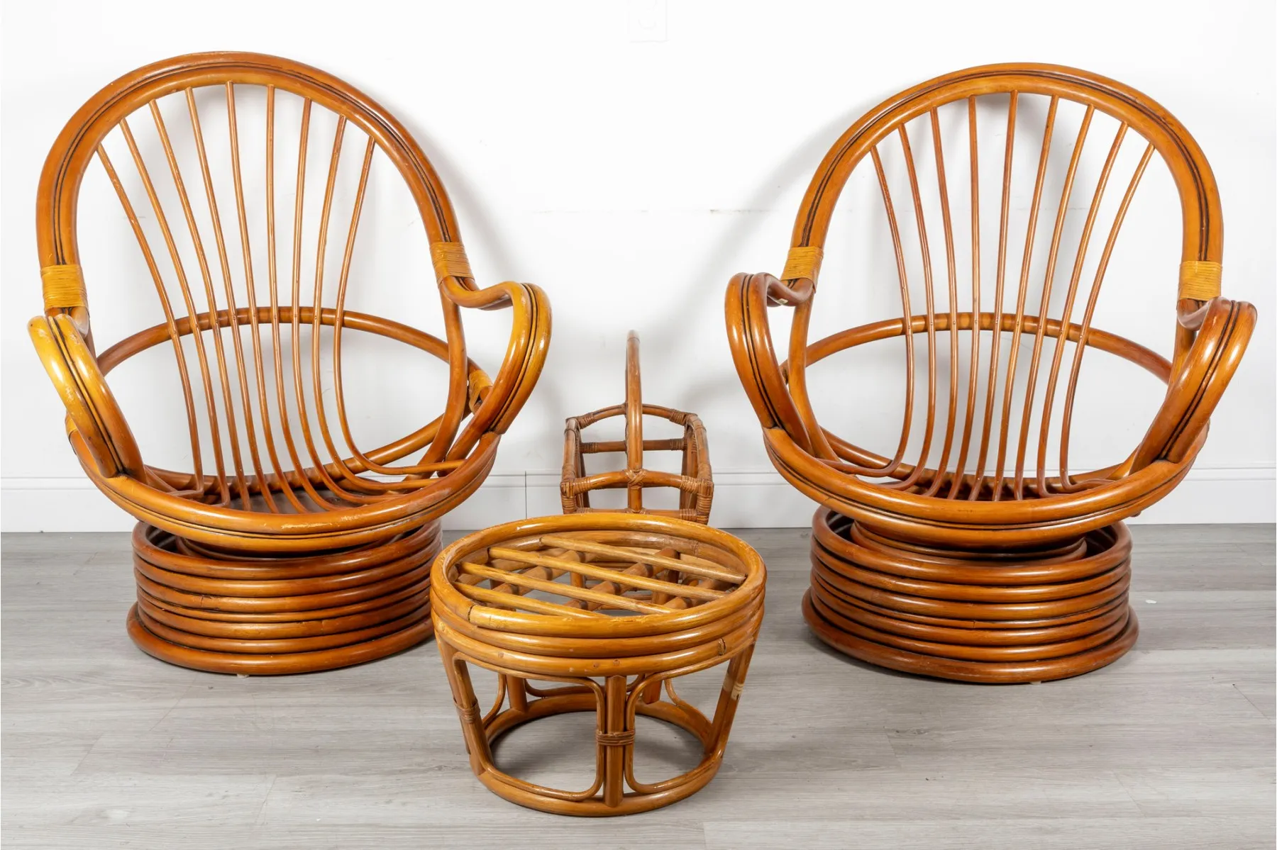 Mid-Century Rattan