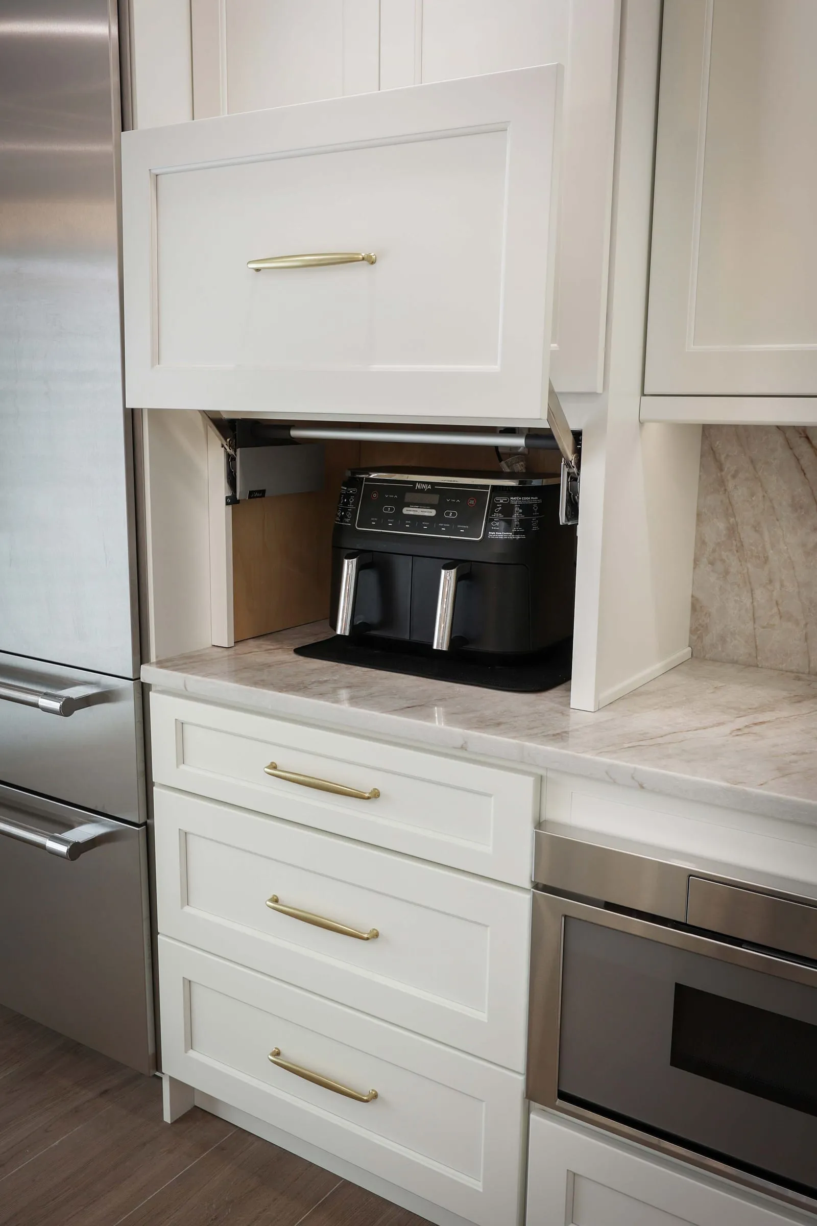 Appliance garage and coffee station